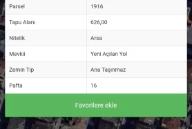 Ataşehir İnönü Mahallesi Satılık Arsa