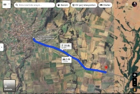 Bayramiç Merkeze 1.50 km Mesafede 1775 m2 Yatırımlık Tarla