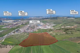 İZMİR ALİAĞA SANAYİSİNE KOMŞU PARSEL 47 DÖNÜM SATILIK TARLA