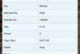 AKSARAY CUMHURİYET MAHALLESİ SATILIK ARSA