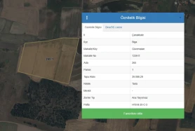 Çanakkale Biga Güvemalan 39.088 m2 Satılık Tarla