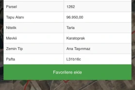 YENİKENTTE SATILIK SULU TARLA