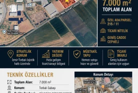 İZMİR TORBALI SUBAŞI’NDA KÖŞE PARSEL MÜSTAKİL SANAYİ ARSASI